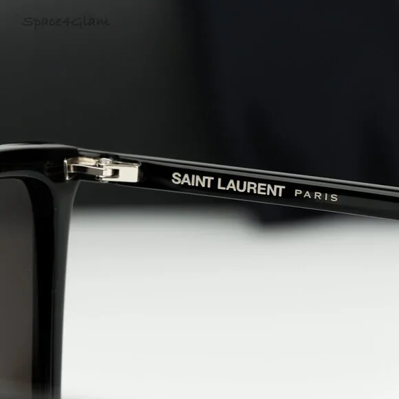 Saint Laurent Men Sunglasses Black Square SL474 001 BRAND NEW - Picture 7 of 13